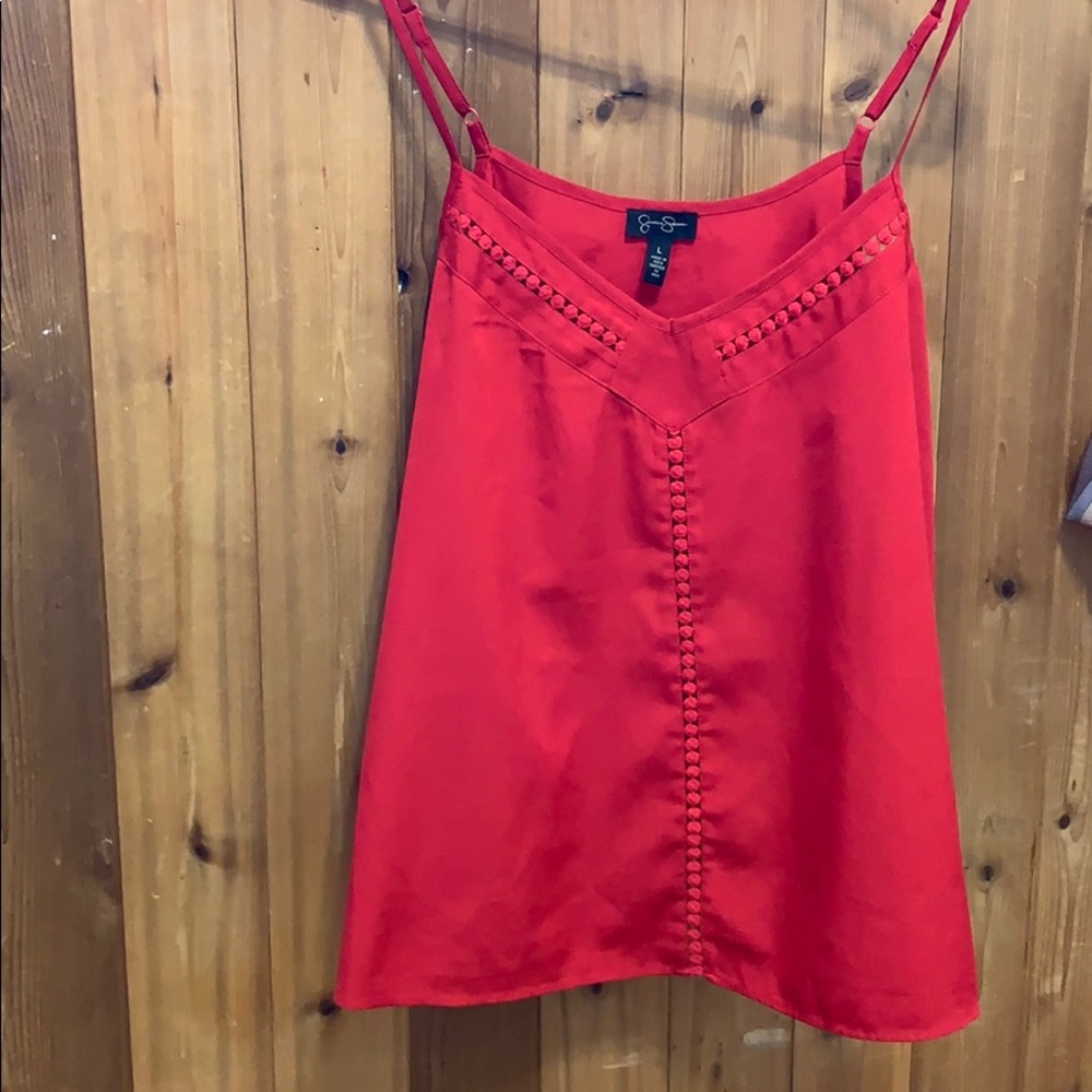 Red camisole by Jessica Simpson